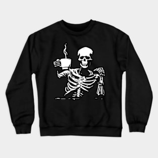 lets drink coffee Crewneck Sweatshirt